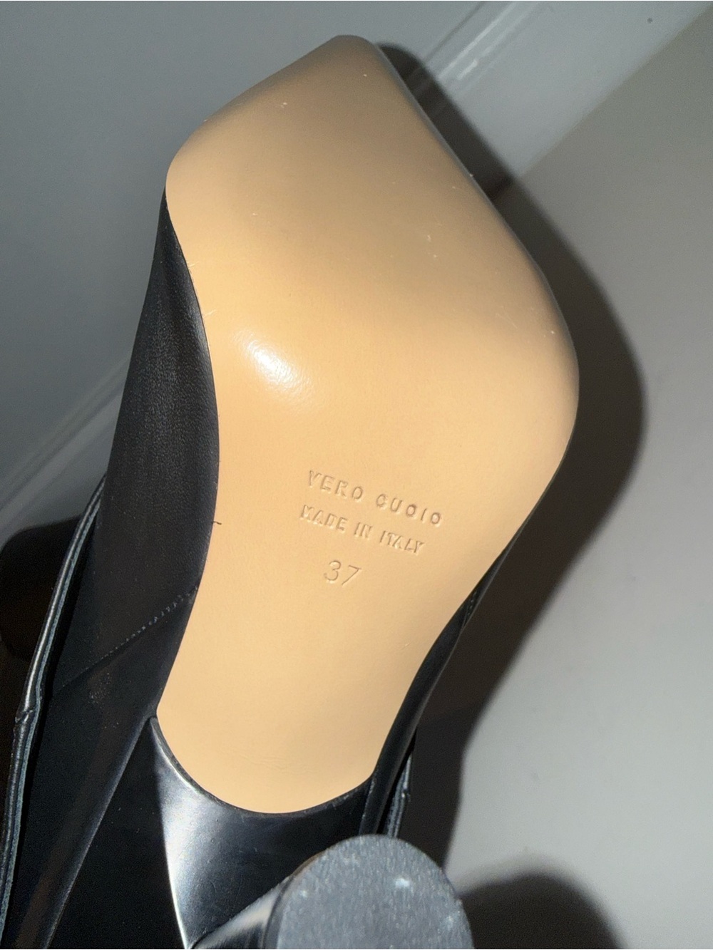 Vero Cuoio Black Over-the-Knee Pointed Stiletto Boots - Picture 9 of 9